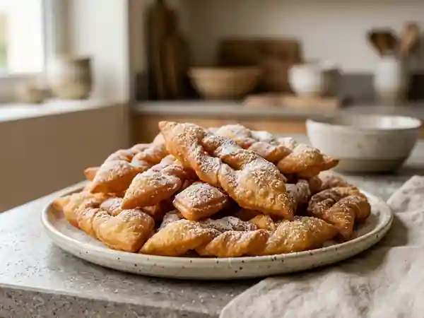 Ganses du carnaval croustillantes au citron - Photo de présentation