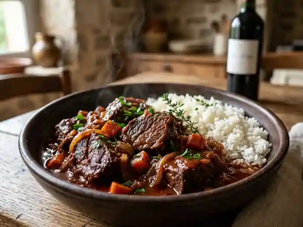 Gardiane de Taureau Provençale : Recette Traditionnelle et Savoureuse - Photo de présentation
