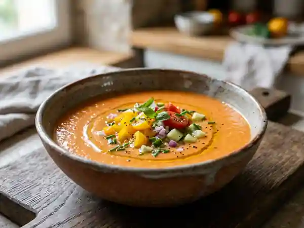 Gaspacho Solaire aux Tomates Jaunes - Photo de présentation