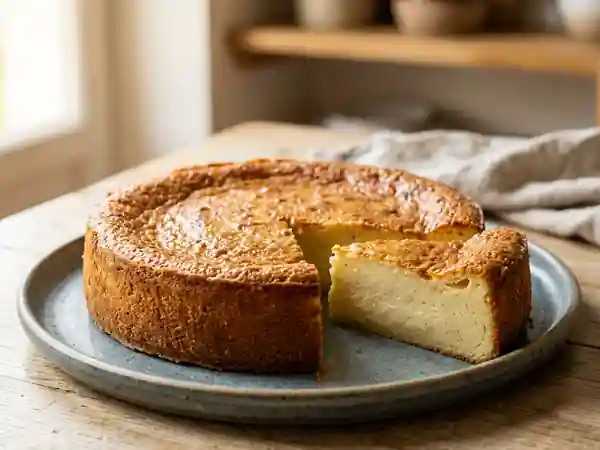 Gâteau à la peau de lait vanillé - Photo de présentation