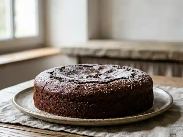 Gâteau au chocolat fondant et intense - Photo de présentation