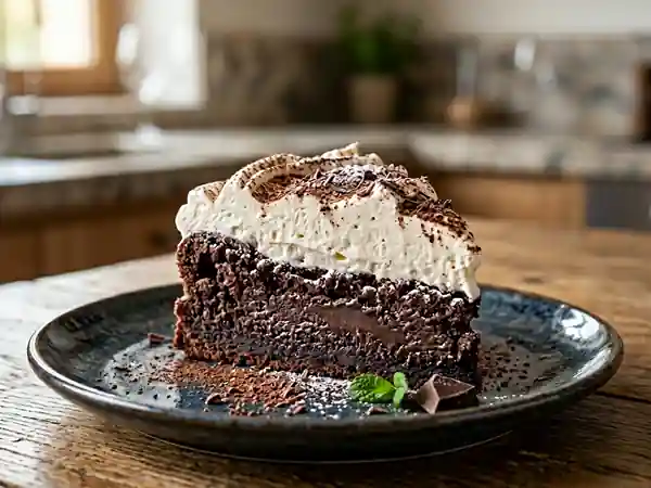 Gâteau au chocolat glacé fondant et gourmand - Photo de présentation