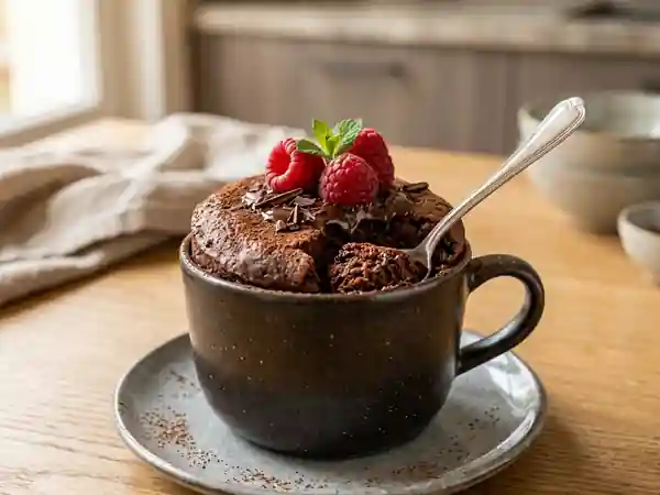 Moelleux chocolat express sans œuf - Photo de présentation