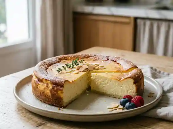 Gâteau au fromage blanc crémeux : la recette traditionnelle du Käsekuchen - Photo de présentation