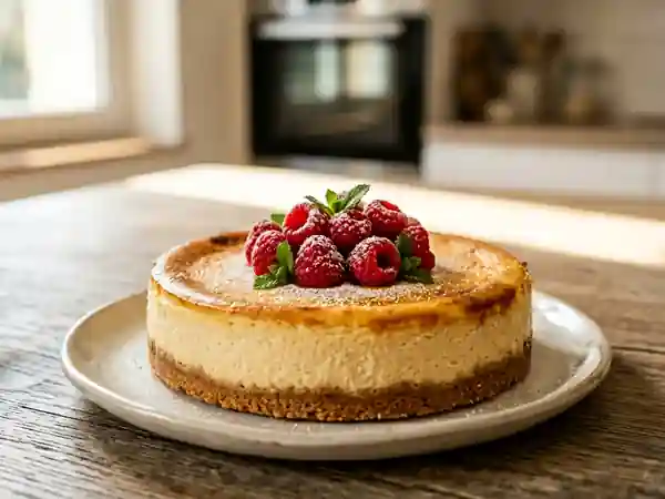 Gâteau au Fromage Fondant et Sablé Vanillé - Photo de présentation