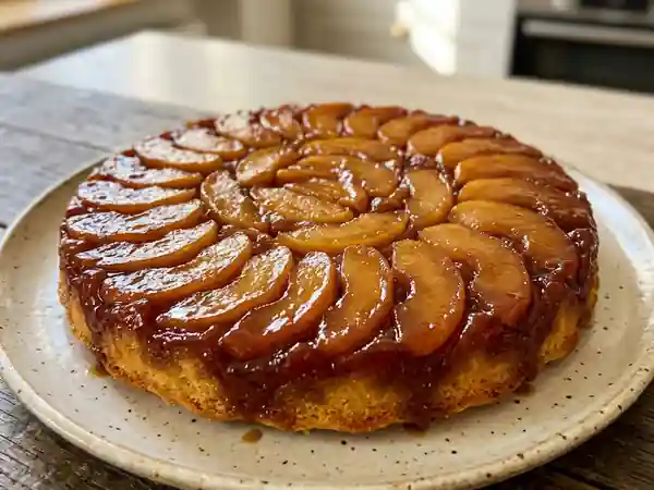 Tatin de yaourt aux pommes fondantes - Photo de présentation