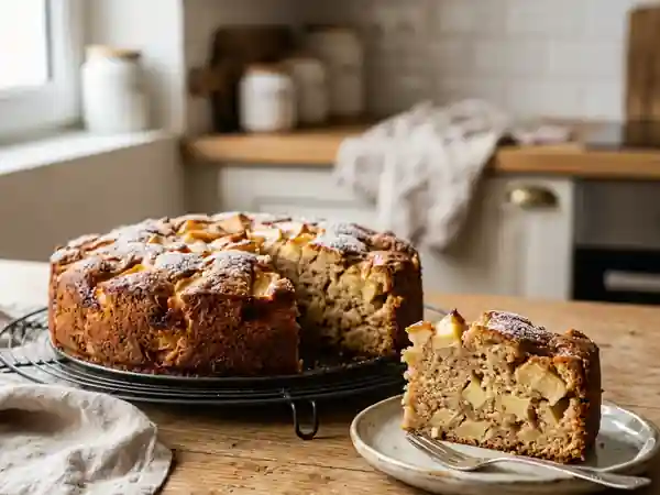 Gâteau Blanche-Neige aux pommes fondant et vanillé - Photo de présentation