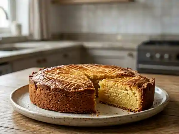 Gâteau breton traditionnel moelleux et fondant - Photo de présentation