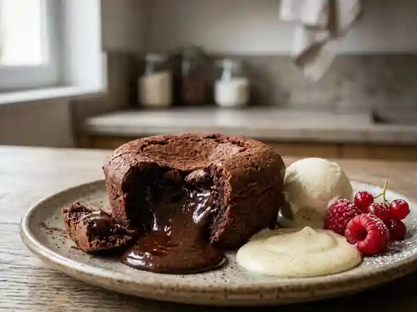 Gâteau coulant au chocolat fondant de Vanves - Photo de présentation