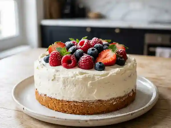 Moelleux Vanille et Chantilly aux Fruits Rouges - Photo de présentation