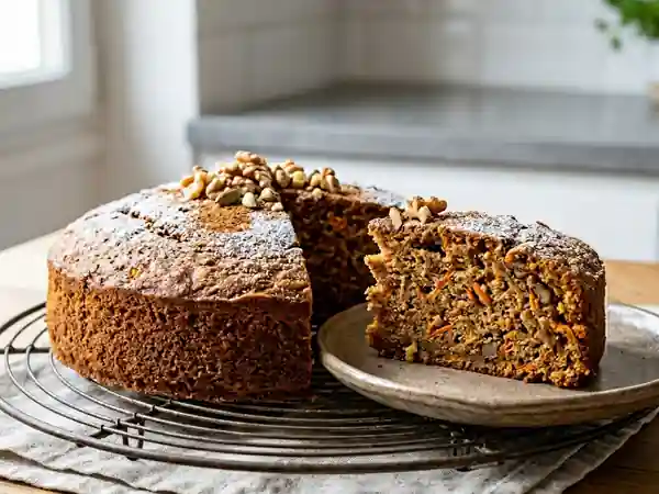 Gâteau de Carottes Indien Moelleux et Épicé - Photo de présentation