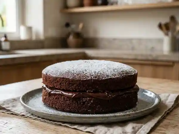 Gâteau de Fête au Cœur Ganache Chocolat - Photo de présentation