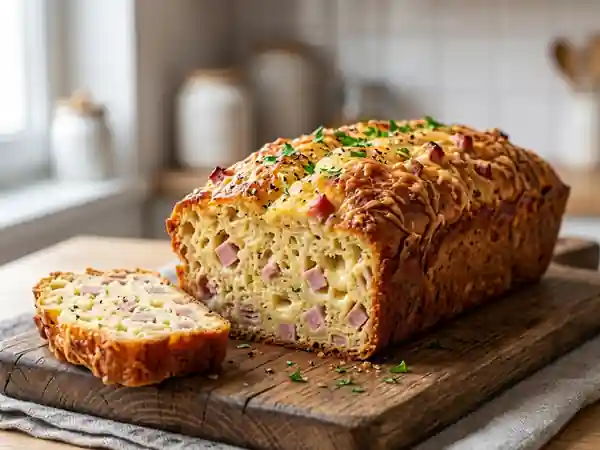 Moelleux fondant au jambon et fromage - Photo de présentation
