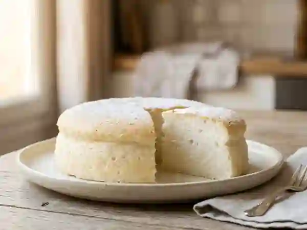 Gâteau de neige aérien à la vanille - Photo de présentation
