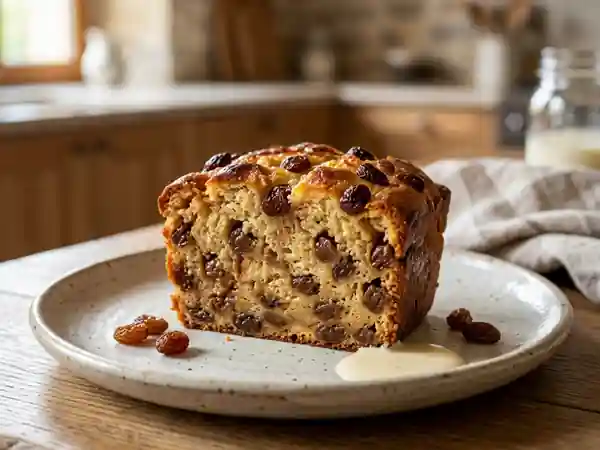 Gâteau de Pain aux Raisins Secs Moelleux et Gourmand - Photo de présentation