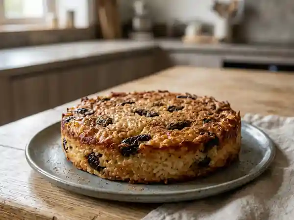 Moelleux de riz aux pruneaux et cannelle - Photo de présentation