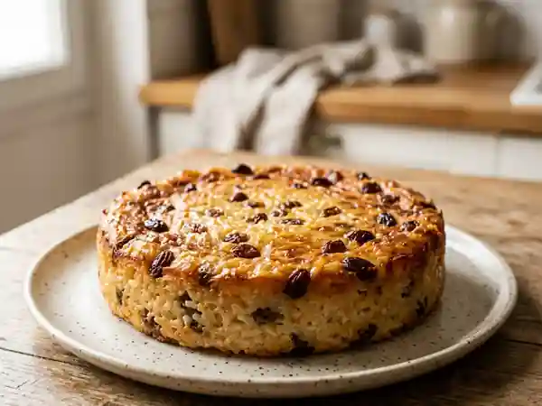Gâteau de riz crémeux à la vanille - Photo de présentation