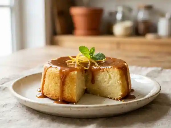 Gâteau de semoule crémeux et vanillé - Photo de présentation