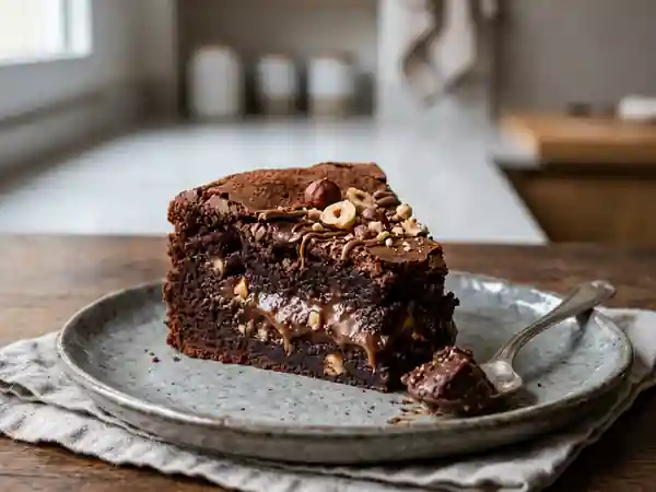 Fondant intense au chocolat et praliné noisette - Photo de présentation