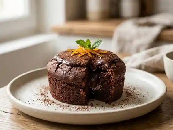 Moelleux chocolat noir au Grand Marnier - Photo de présentation