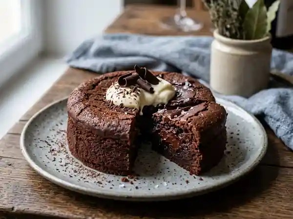 Moelleux intense chocolat et vin rouge - Photo de présentation