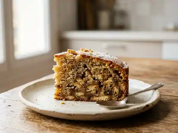 Gâteau fondant aux petits beurres et vanille - Photo de présentation