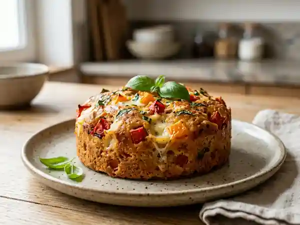 Gâteau fondant de tomates à la mozzarella : recette facile et gourmande - Photo de présentation