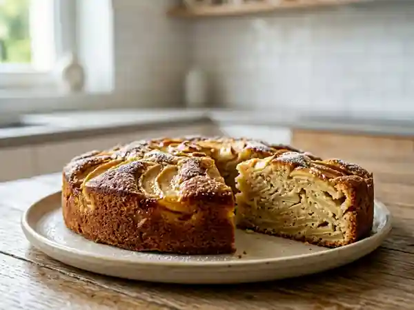 Gâteau frais aux pommes fondantes : recette facile et gourmande - Photo de présentation