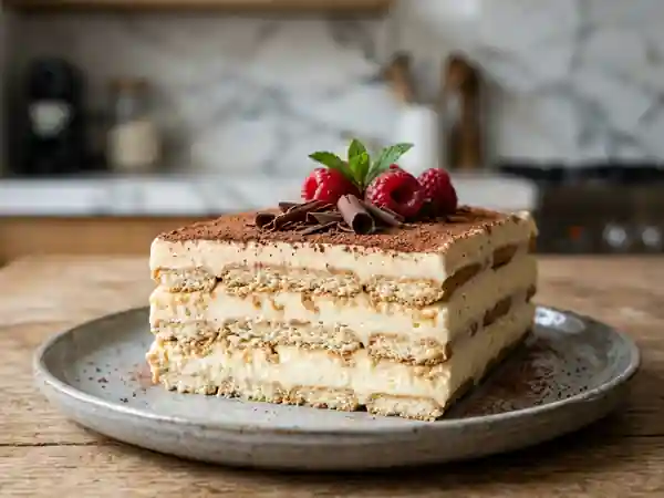 Gâteau gourmand aux petits-beurre façon Sylvabelle - Photo de présentation