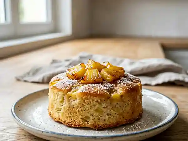Gâteau aérien à l'ananas frais - Photo de présentation