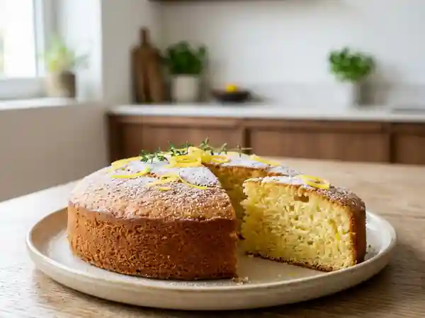 Gâteau léger au citron et yaourt 0% : recette facile et saine - Photo de présentation