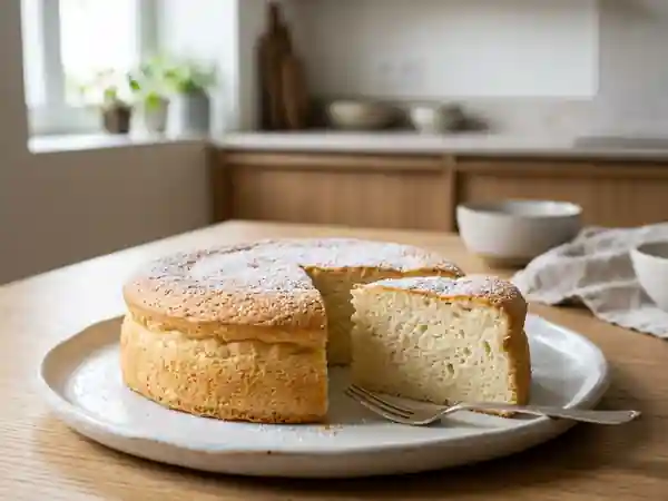 Nuage fondant au fromage blanc et vanille - Photo de présentation