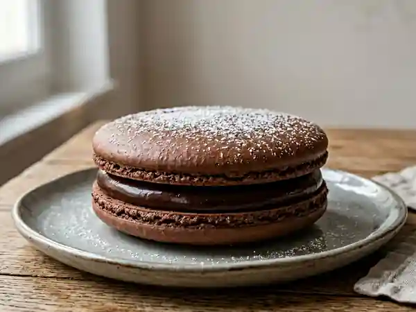 Gâteau macaron au chocolat fondant : recette gourmande et facile - Photo de présentation