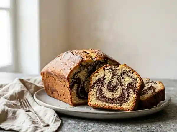 Gâteau marbré moelleux et facile à réaliser - Photo de présentation