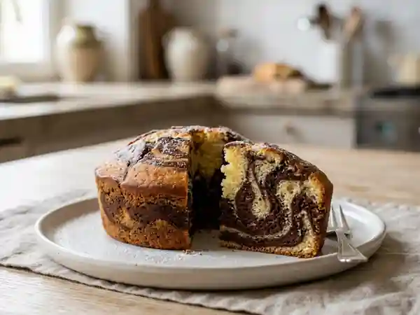 Marbré fondant vanille et cacao intense - Photo de présentation