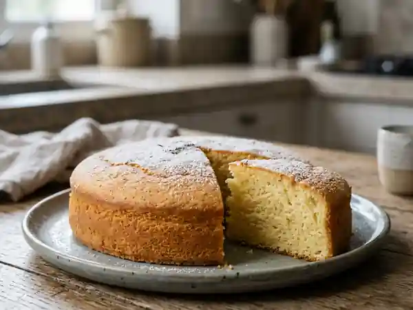 Gâteau minute moelleux à la vanille - Photo de présentation