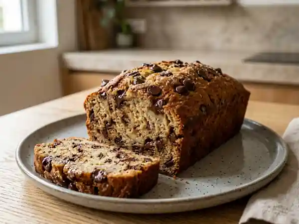 Gâteau moelleux à la banane et au chocolat : recette facile et gourmande - Photo de présentation