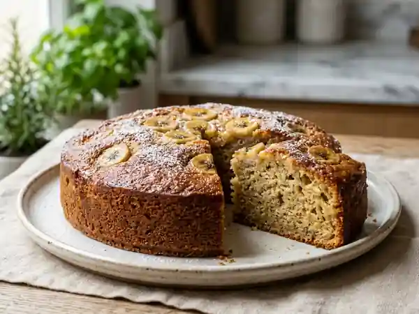 Gâteau moelleux à la banane facile et rapide - Photo de présentation