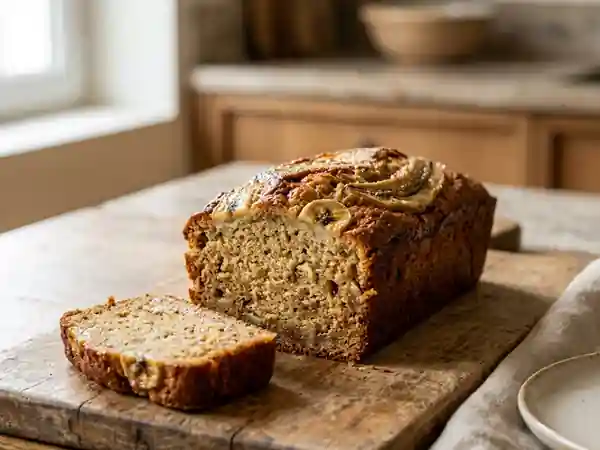 Cake fondant à la banane et vanille - Photo de présentation