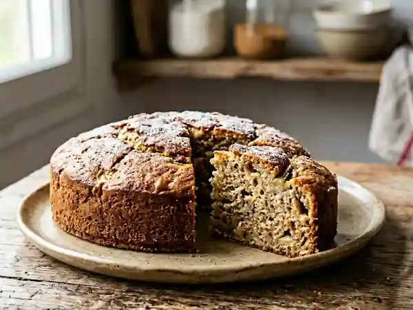 Moelleux fondant à la banane et vanille - Photo de présentation