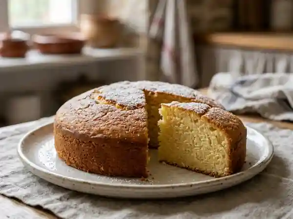 Gâteau moelleux à la crème fraîche façon Granny - Photo de présentation