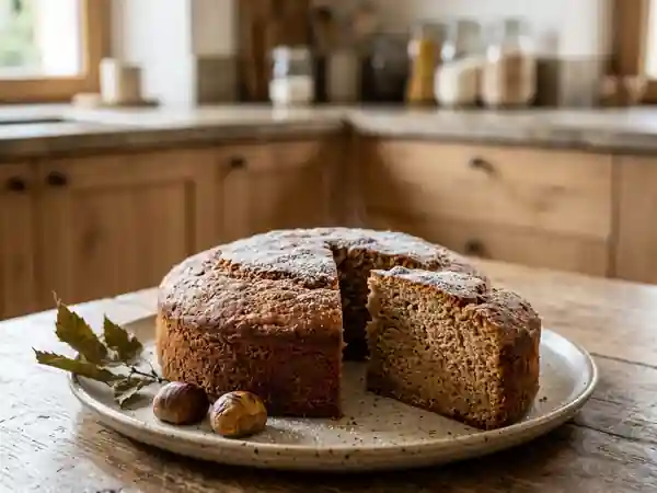 Gâteau corse à la châtaigne et vanille - Photo de présentation