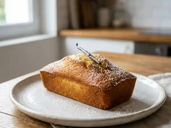 Gâteau moelleux à la vanille façon madeleine - Photo de présentation