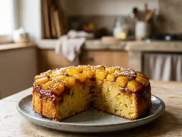 Gâteau Moelleux à l'Ananas Caramélisé - Photo de présentation