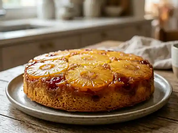 Gâteau moelleux à l'ananas facile et rapide - Photo de présentation