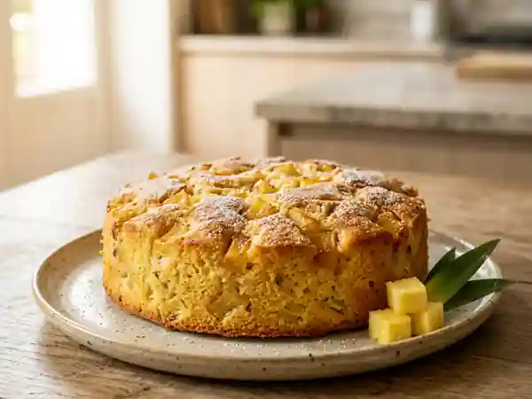 Gâteau Fondant à l'Ananas Frais - Photo de présentation