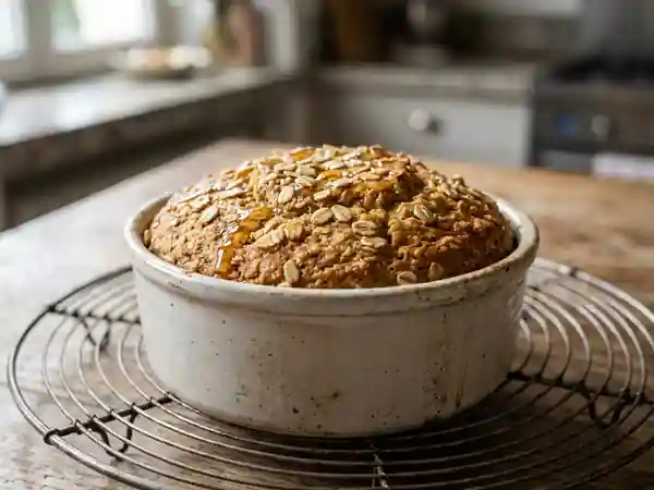 Gâteau d'avoine moelleux au miel - Photo de présentation