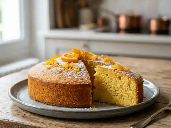 Moelleux fondant à l'orange et vanille - Photo de présentation