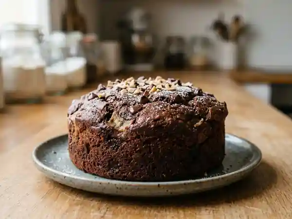 Gâteau banane et chocolat extra-fondant - Photo de présentation