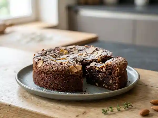 Gâteau moelleux au chocolat et amandes : recette gourmande et facile - Photo de présentation